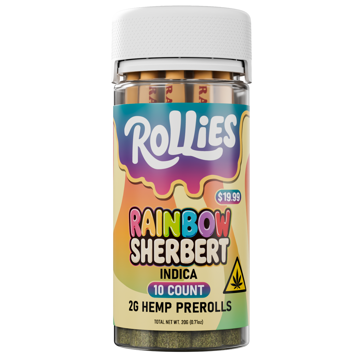 Rainbow Sherbert 10ct Hemp Pre-Rolls