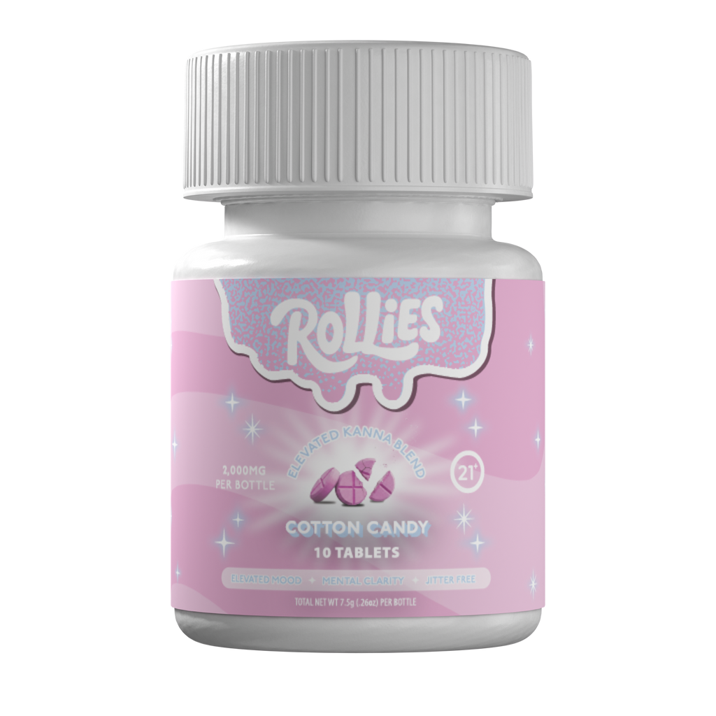 Rollies Cotton Candy Elevated Kanna Blend Tablets – 10ct Jar