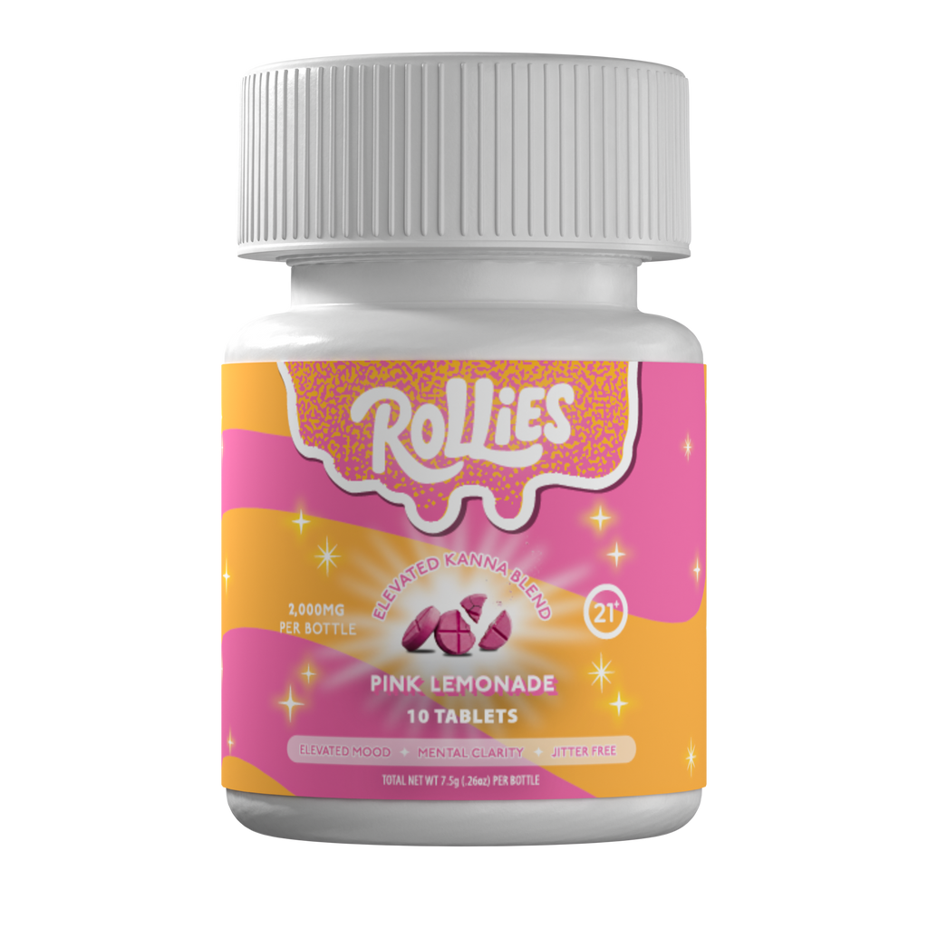 Rollies Pink Lemonade Elevated Kanna Blend Tablets – 10ct Jar