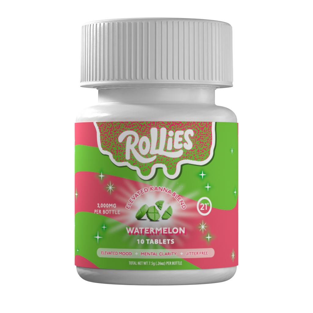 Rollies Watermelon Elevated Kanna Blend Tablets – 10ct Jar