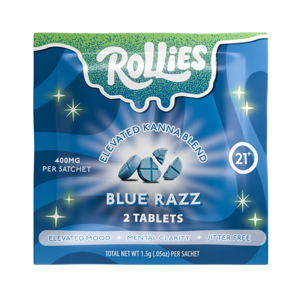 Rollies Blue Razz Elevated Kanna Blend Tablets – 2ct Pack