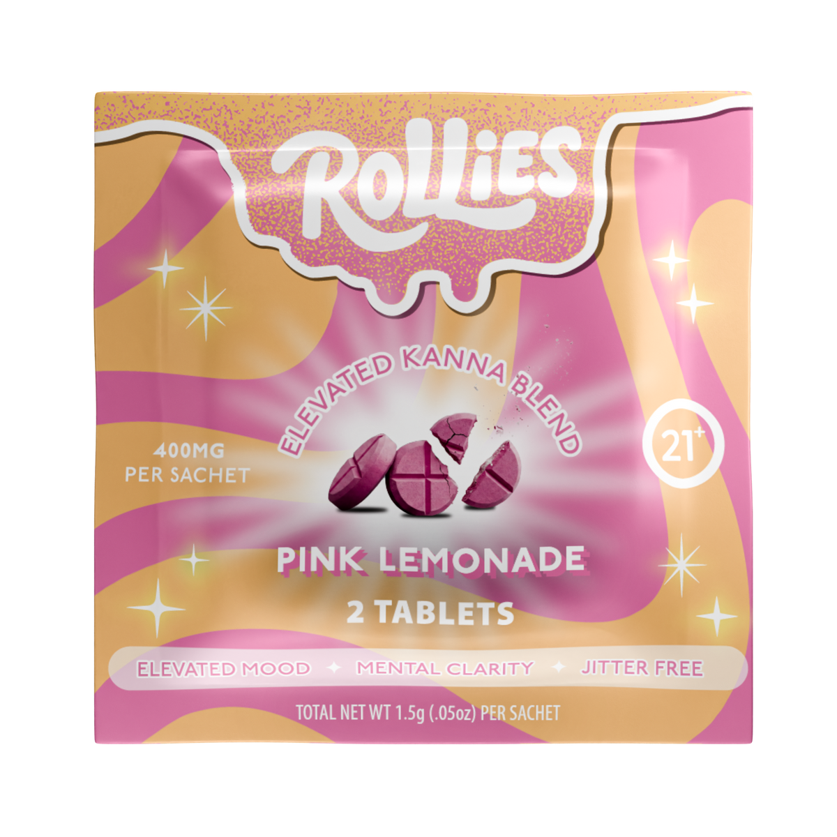 Rollies Pink Lemonade Elevated Kanna Blend Tablets – 2ct Pack