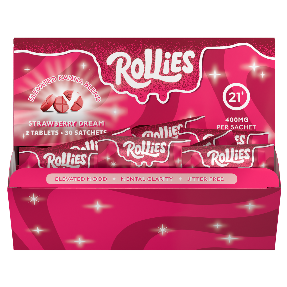 Rollies Strawberry Dream Elevated Kanna Blend Tablets – 2ct Pack