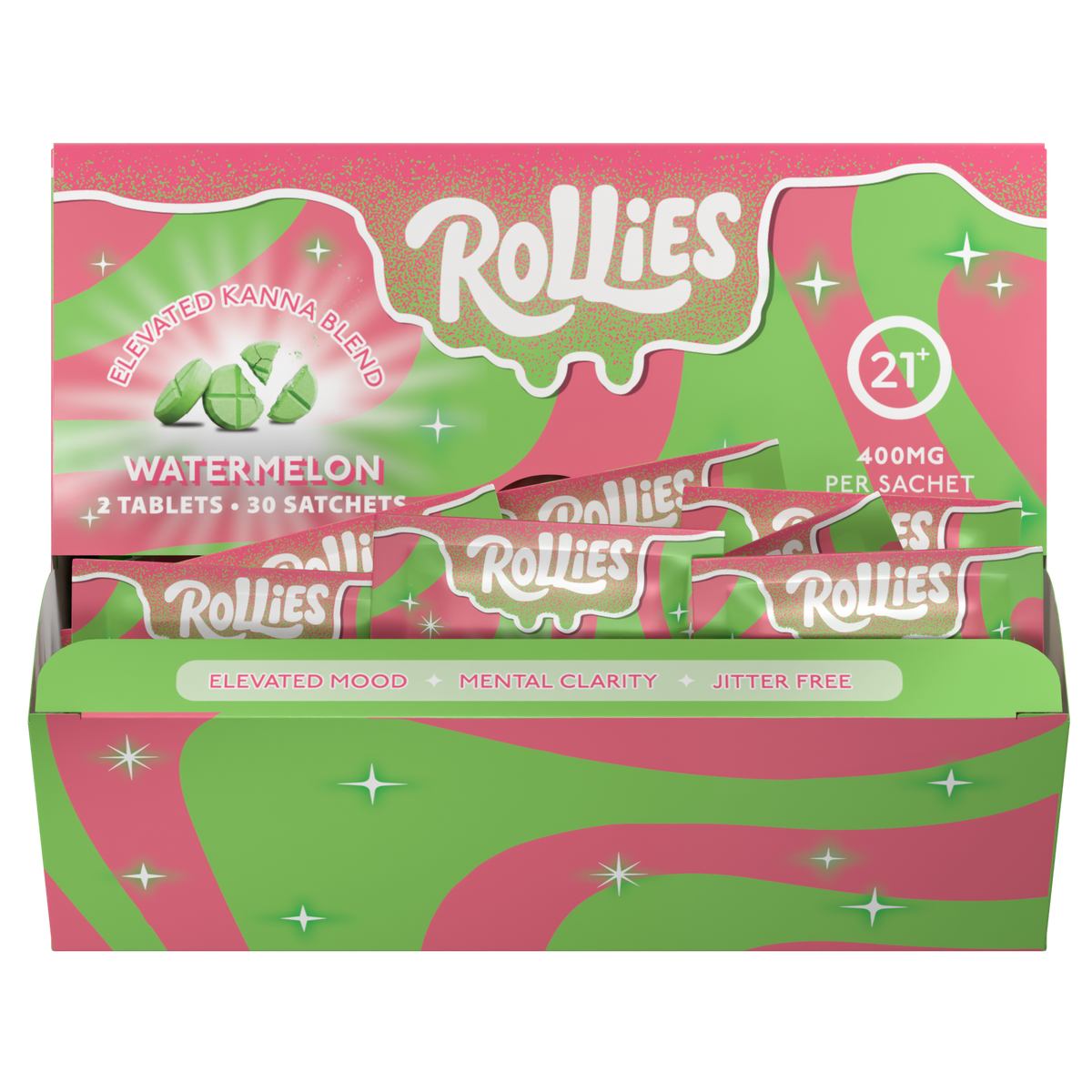 Rollies Watermelon Elevated Kanna Blend Tablets – 2ct Pack