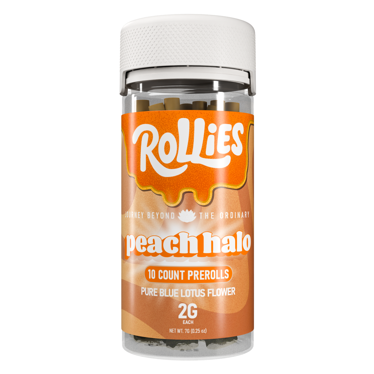 Peach Halo Blue Lotus Pre-Rolls